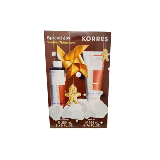 Korres Promo Spread Joy Βανίλια & Κανέλα Αφρόλουτρο 250ml & Ενυδατικό Γαλάκτωμα Σώματος 200ml