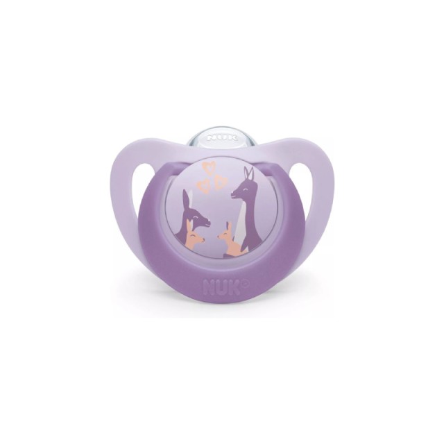 Nuk First Choice Πιπίλα Σιλικόνης 18-36m Μωβ Καγκουρό 1τμχ