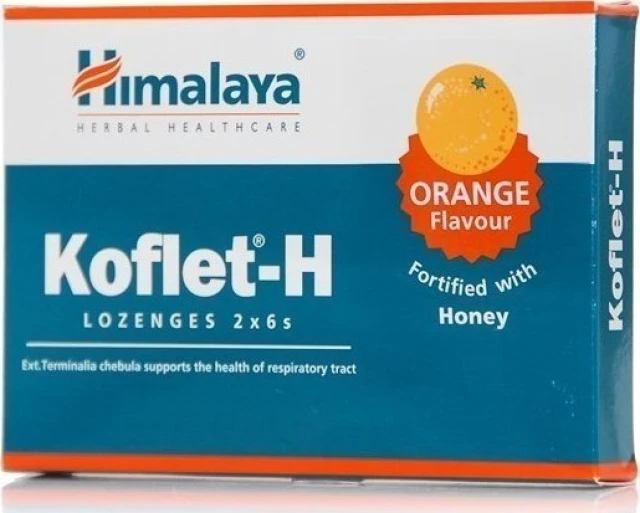Himalaya Koflet-H Orange 12 Παστίλιες για τον λαιμό