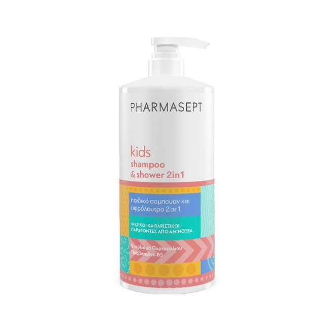 Pharmasept Kids Shampoo & Shower 2in1 Παιδικό Σαμπουάν & Αφρόλουτρο 1lt