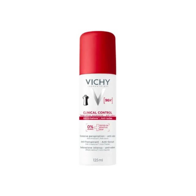 Vichy Clinical Control Αποσμητικό Σπρέι Για 96ώρες Προστασίας 125ml