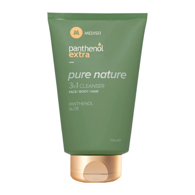 Panthenol Extra Pure Nature 3in1 Cleanser Αφρόλουτρο & Σαμπουάν 200ml