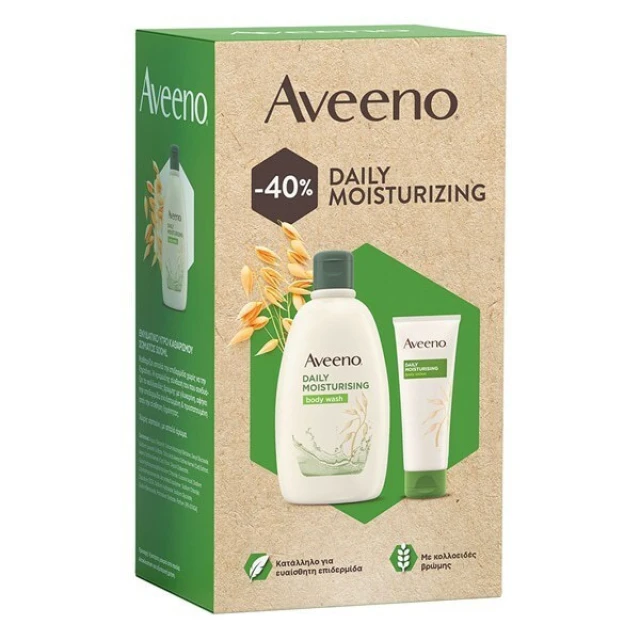 Aveeno Promo Daily Moisturizing Υγρό Καθαρισμού, 500ml & Daily Moisturizing Ενυδατική Λοσιόν Σώματος, 200ml