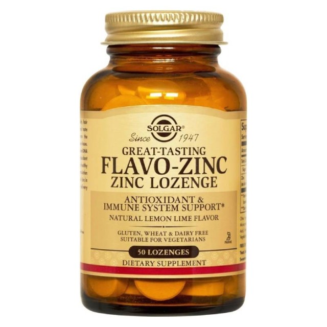 Solgar Flavo-Zinc Lozenges 50 Παστίλιες