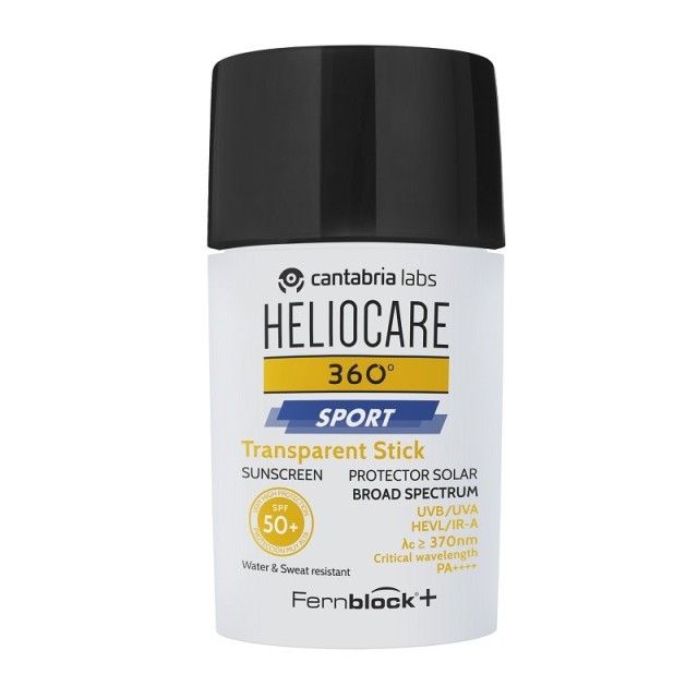 Heliocare 360º Sport Transparent Stick SPF50+ 25gr