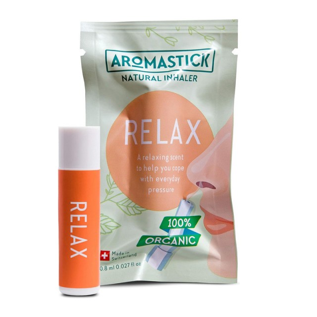 Aromastick Relax Συσκευή Εισπνοής με Αιθέρια Έλαια για την Εσωτερική Ηρεμία & τη Θετική Σκέψη 0.8ml