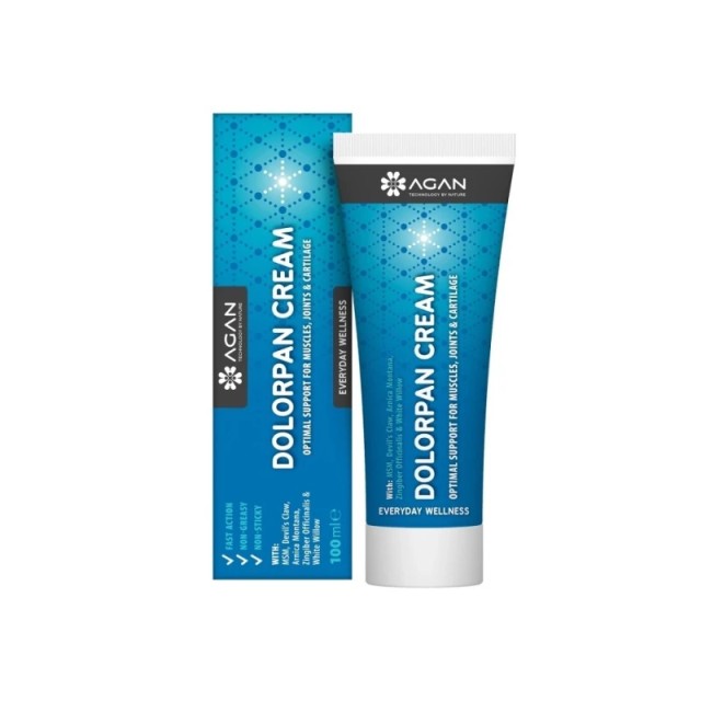 Agan Dolorpan Cream, Κρέμα με Άρνικα για Ανακούφιση απο Πόνους, Φλεγμονές, Οιδήματα 100ml