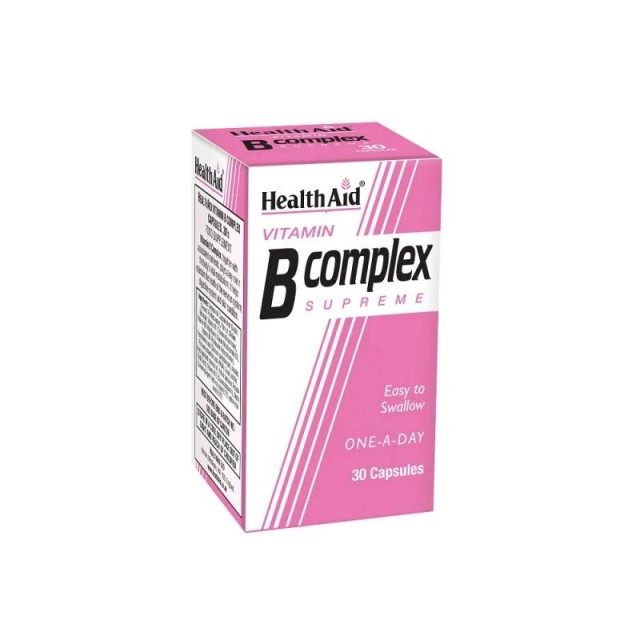 Health Aid Vitamin B Complex Supreme Συμπλήρωμα Διατροφής με Σύμπλεγμα Βιταμινών B 30 κάψουλες