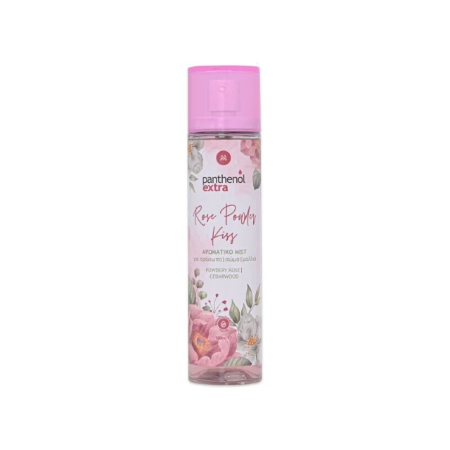 Medisei Panthenol Extra Rose Powder Kiss Αρωματικό Mist Για Πρόσωπο Σώμα & Μαλλιά 100ml