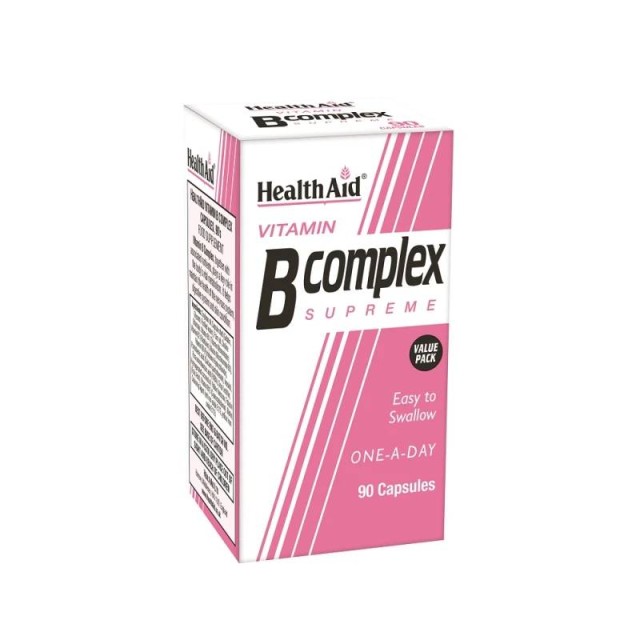 Health Aid B Complex Supreme Σύμπλεγμα Βιταμινών B 90 κάψουλες