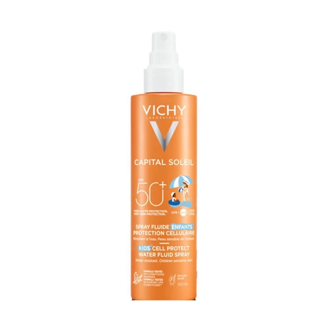 VICHY Capital Soleil Kids SPF50+ Spray Παιδικό Αντηλιακό Spray Capital Soleil για Πρόσωπο & Σώμα 200 ml