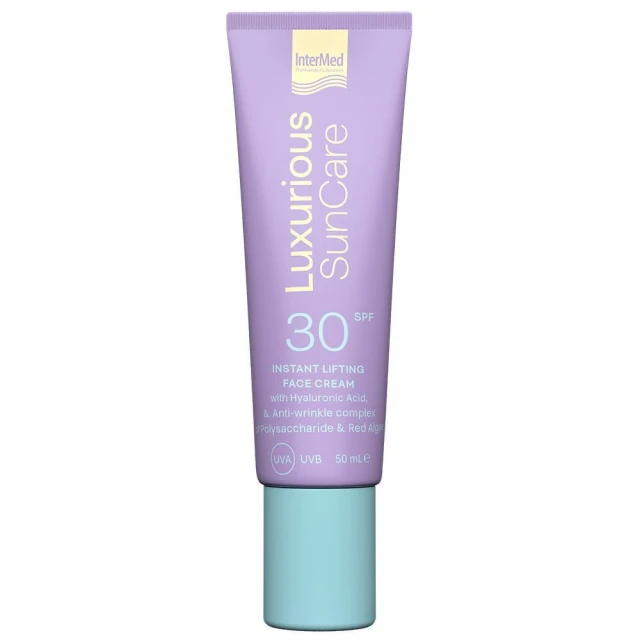 Intermed Luxurious SunCare SPF 30 Instant Lifting Face Cream Αντιηλιακή Κρέμα Προσώπου Για Σύσφιξη Της Επιδερμίδας 50ml
