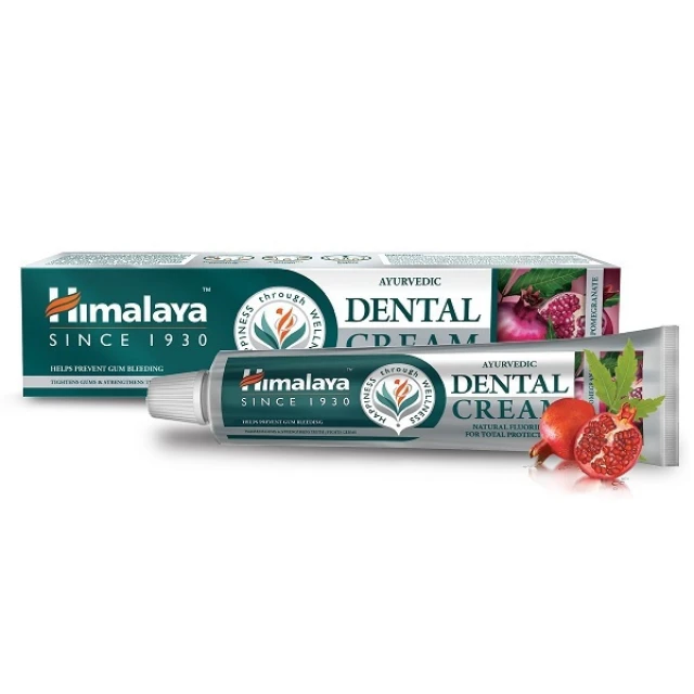 Himalaya Dental Cream Toothpaste Φθοριούχος Οδοντόκρεμα με Γεύση Ρόδι 100gr