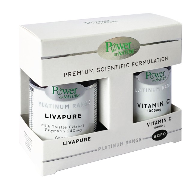 Power Health Platinum Range LivaPure 30 ταμπλέτες & Δώρο Vitamin C 1000mg 20 δισκία