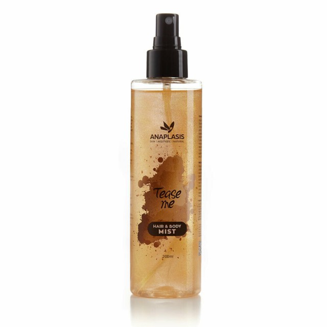 Anaplasis Hair & Body Mist Tease Me Χρυσό Shimmer με Άρωμα Καρύδας 200ml