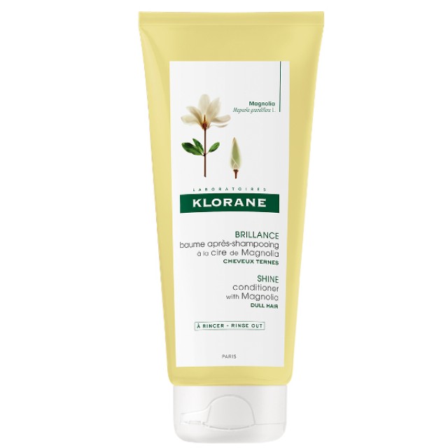 Klorane Baume Apres-Shampooing De Magnolia, Μαλακτική Κρέμα με Κερί Μανόλιας για Έντονη Λάμψη 200ml