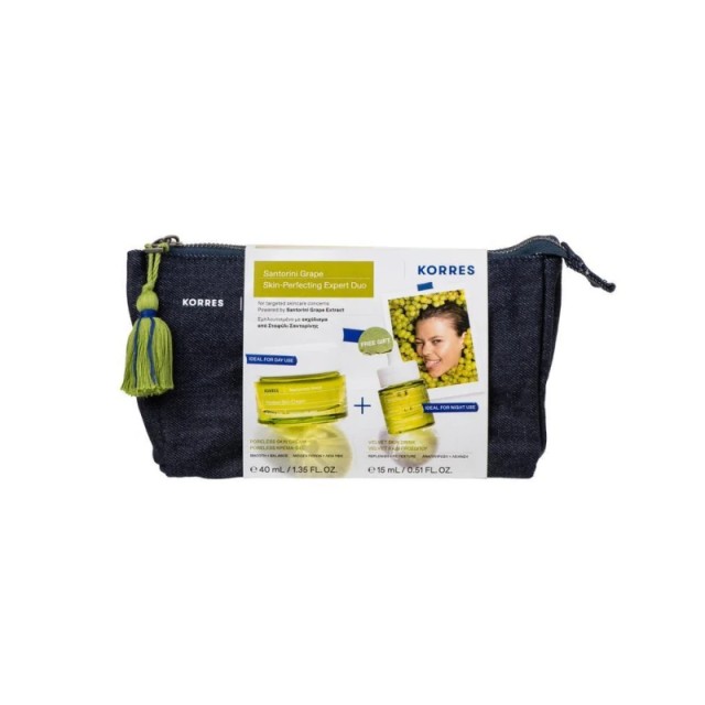 Korres Promo Pack Santorini Grape Poreless Κρέμα-Gel 40ml + ΔΩΡΟ Santorini Grape Velvet Λάδι Προσώπου 15ml