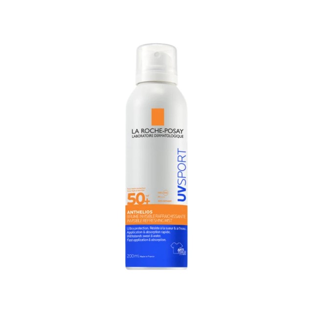 La Roche-Posay Anthelios UVSport Mist SPF 50+ Αόρατο Δροσιστικό Spray Πολύ Υψηλής Αντηλιακής Προστασίας 200ml