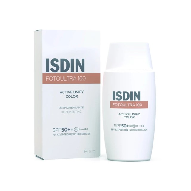 Isdin Foto Ultra 100 Active Unify Fusion Fluid Color Αντηλιακό Προσώπου SPF50+ 50ml