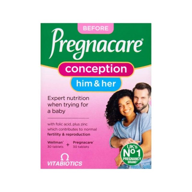 Vitabiotics Pregnacare Him & Her Conception 60 Tαμπλέτες