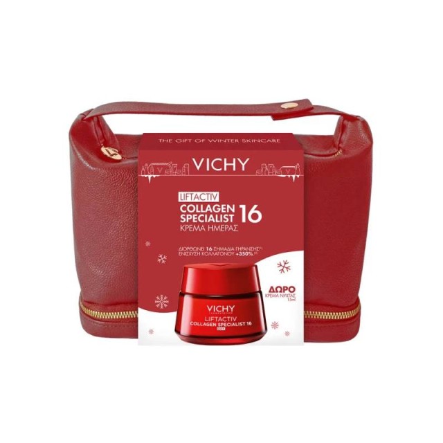 VICHY Liftactiv Collagen Specialist 16 Κρέμα ημέρας 50ml και Δώρο Liftactiv Collagen Specialist 16 Κρέμα Νύχτας 15ml