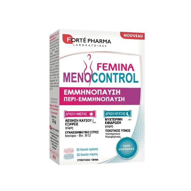 Forte Pharma Femina Menocontrol για την Διαχείριση Συμπτωμάτων Εμμηνόπαυσης 60 δισκία