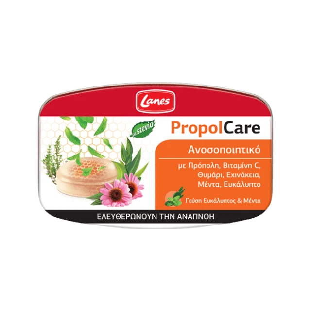 Lanes PropolCare Καραμέλες ευκάλυπτος & μέντα 54gr