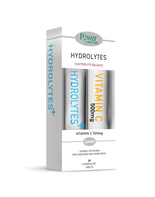 POWER HEALTH Hydrolytes 20 Tabs + ΔΩΡΟ Vitamin C 500mg 20 Tabs