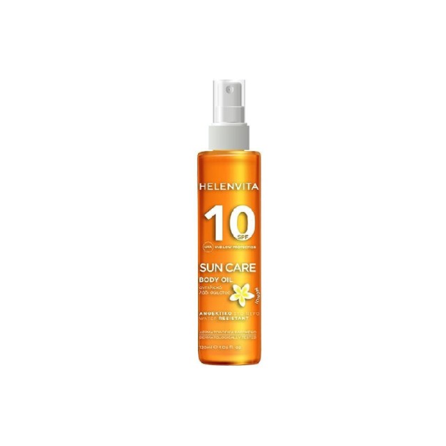 Helenvita Sun Care Body Oil Αντηλιακό Λάδι Σώματος SPF10, 120ml