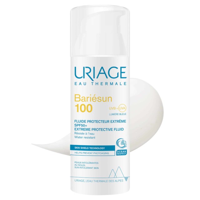 Uriage Bariesun 100 Fluide Protecteur Extreme Αντιηλιακή Προσώπου και Σώματος για Δυσανεκτικό Δέρμα SPF50+ 50ml