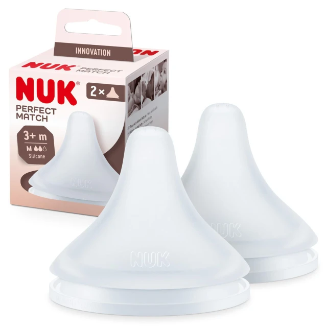 NUK Perfect Match Θηλή Σιλικόνης 3+m Medium 2 τεμάχια (10124029)