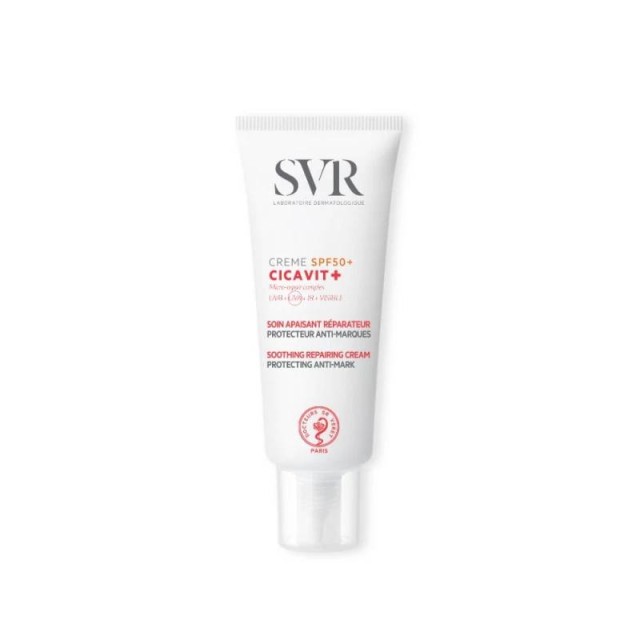 SVR Laboratoire Cicavit+ Creme SPF50+ Καταπραϋντική & Επανορθωτική Κρέμα με SPF50+ 40ml
