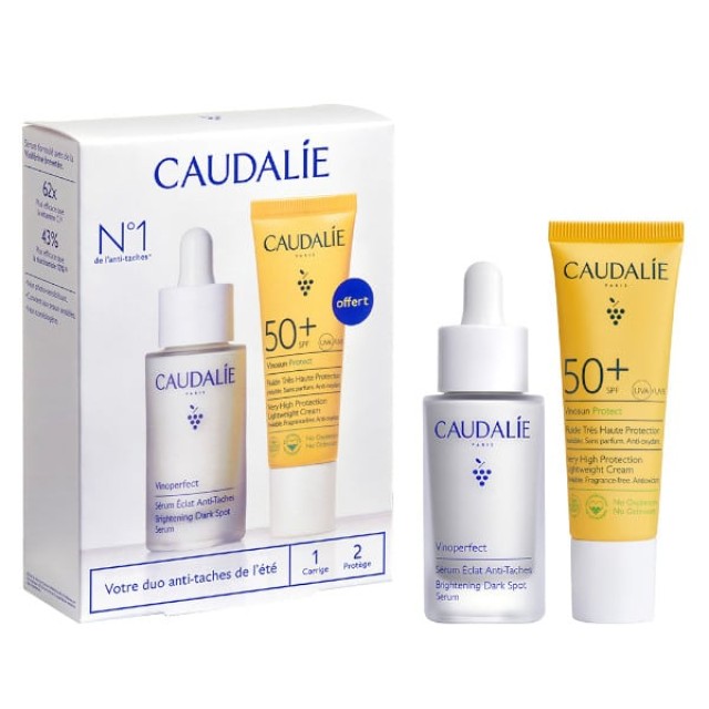 Caudalie Promo Vinoperfect Brightening Anti Dark Serum 30ml & Δώρο Vinosun Protect Αντηλιακό Προσώπου SPF 50+, 20ml