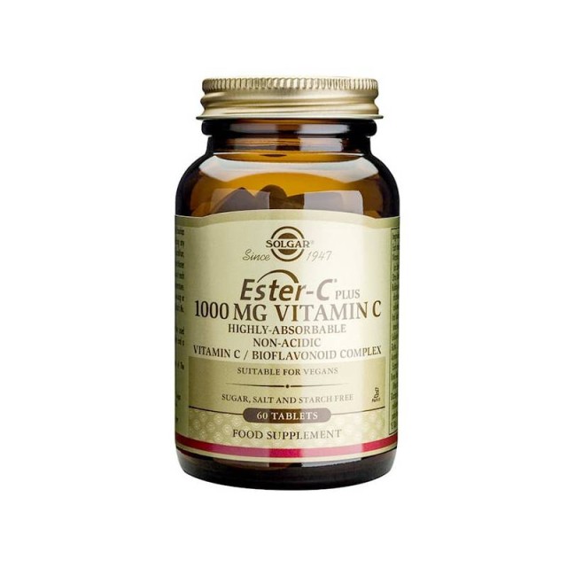Solgar Ester-C 1000mg Vitamin C 60 ταμπλέτες
