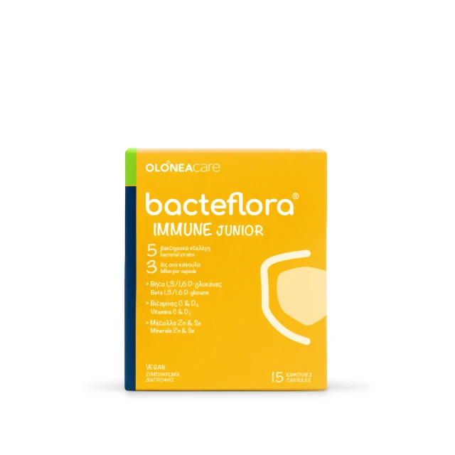 Olonea Bacteflora Junior Immune Προβιοτικά για Παιδιά 15 φυτικές κάψουλες