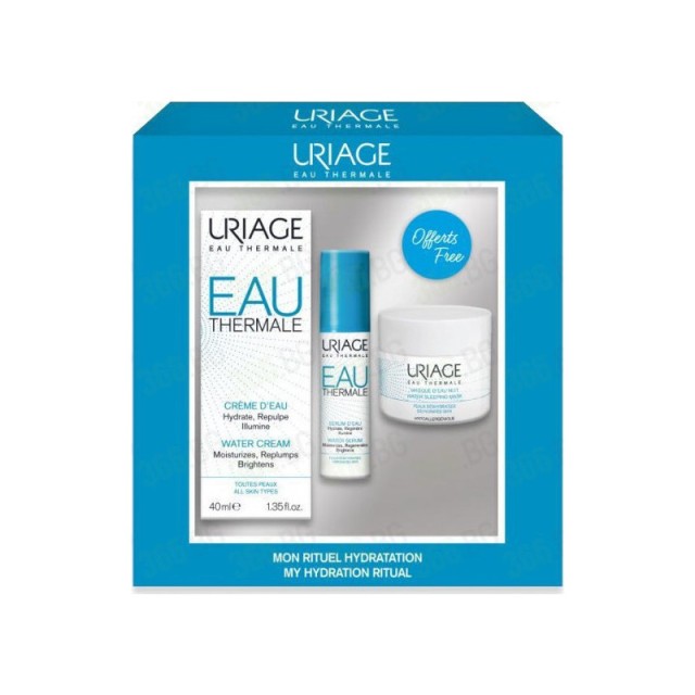 Uriage Eau Thermale Light Water Cream 40 ml & ΔΩΡΟ Water Serum 10 ml & Water Sleeping Mask 15 ml