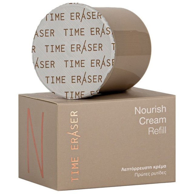 Medisei Time Eraser Nourish Cream Refill Λεπτόρευστη Κρέμα για τις Πρώτες Ρυτίδες - Ανταλλακτικό 50ml