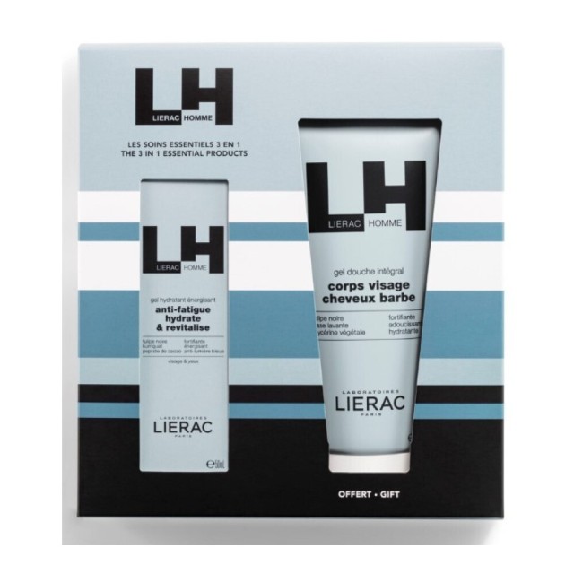 Lierac Promo Set Homme Energizing Gel Ενυδατική Κρέμα Προσώπου 50ml + Integral Gel Gift Αφρόλουτρο 200ml
