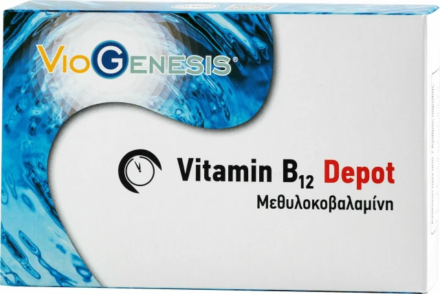 Viogenesis Vitamin B12 Depot Μεθυλοκοβαλαμίνη 30 Δισκία