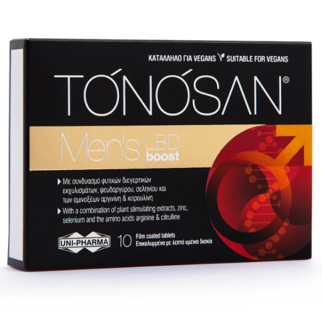 Uni-Pharma Tonosan Mens LBD Boost 10 δισκία