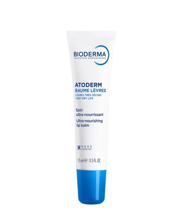 Bioderma Atoderm Levres Restorative Lip Balm 15ml για σκασμένα και ταλαιπωρημένα χείλη