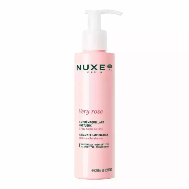 Nuxe Very Rose Creamy Make-up Remover Milk Κρεμώδες Γαλάκτωμα Ντεμακιγιάζ 200ml