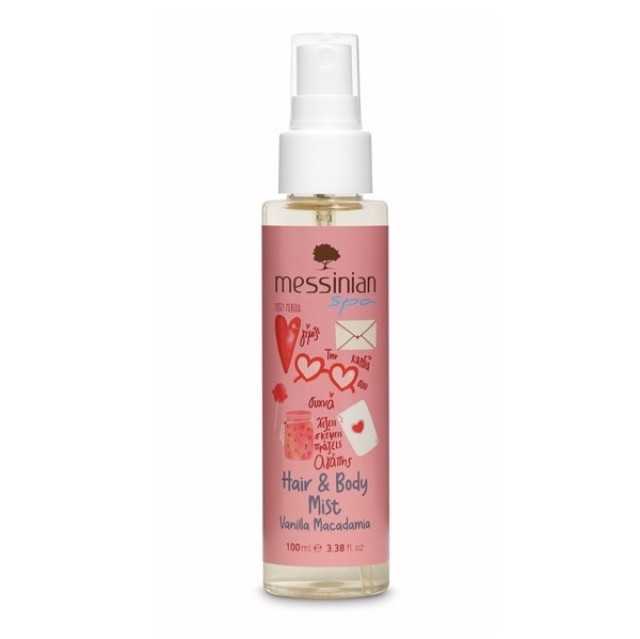 Messinian Spa Hair & Body Mist Vanilla Macadamia 100ml
