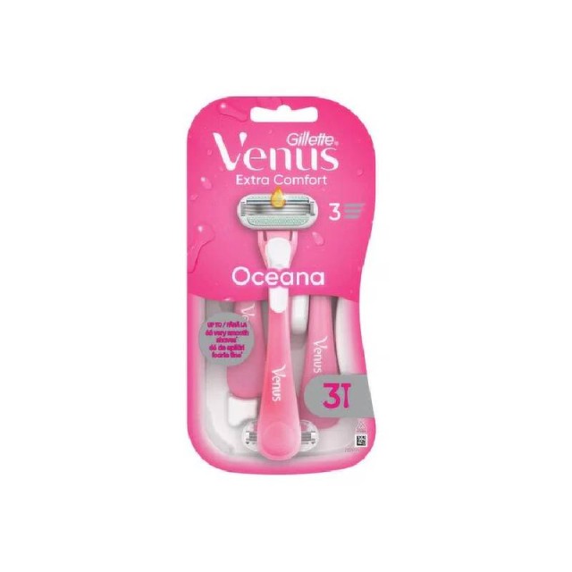 Gillette Venus Oceana Ξυραφάκια μιας Χρήσης με 3 Λεπίδες και Λιπαντική Ταινία 3τμχ