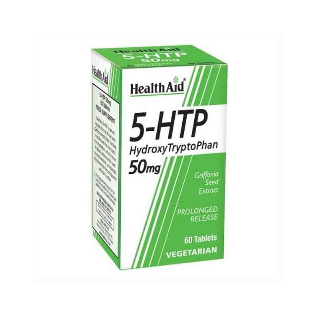 Health Aid 5-HTP HydroxyTryptoPhan 50mg 60 Ταμπλέτες