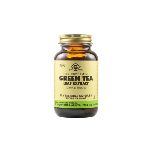 Solgar Green Tea Leaf Extract 60 Vegetable Caps.