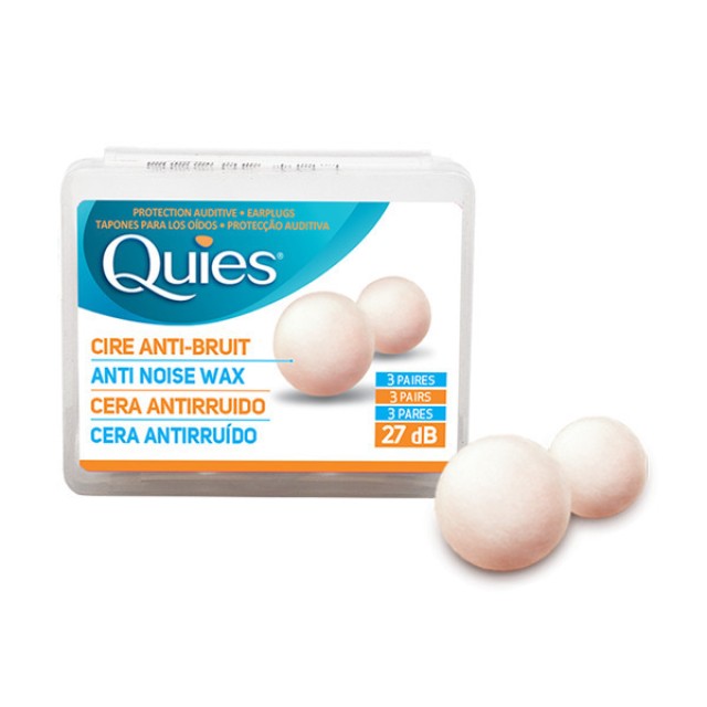 PharmaQ Quies Anti Noise Wax Ωτοασπίδες Κεριού 3 Ζευγάρια