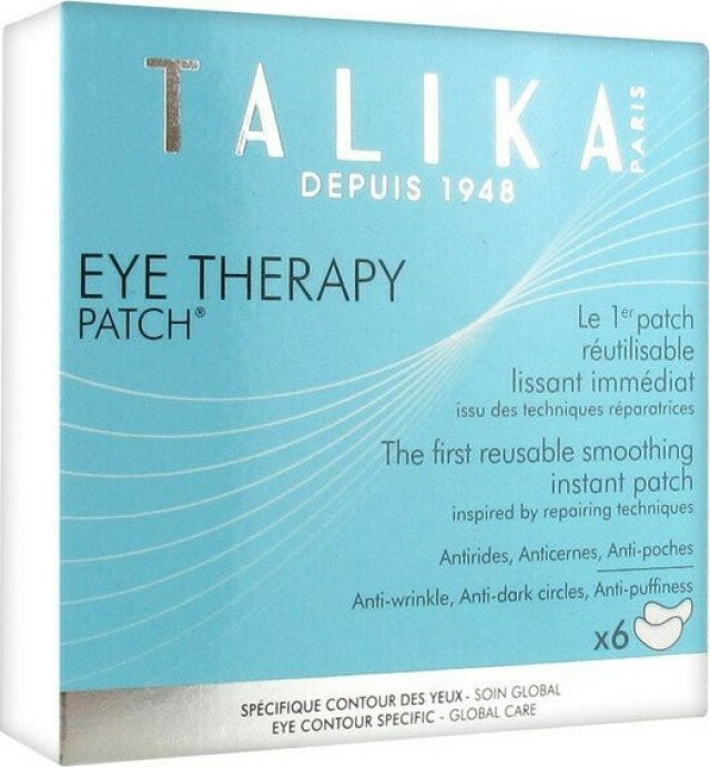 Talika Eye Therapy Patch Αυτοκόλλητα Επιθέματα Ματιών Κατά των Ρυτίδων, των Μαύρων Κύκλων & του Πρηξίματος 6 Ζευγάρια