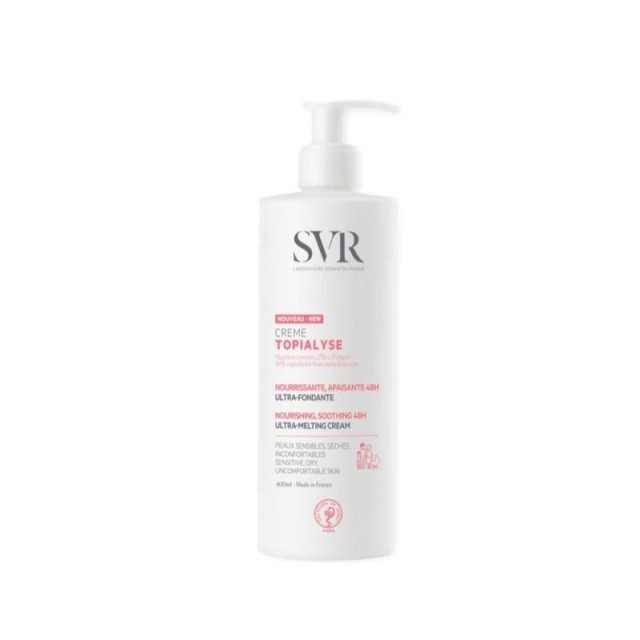 SVR Laboratoire Topialyse Creme 48ώρης Θρέψης για Πολύ Ξηρό & Ευαίσθητο Δέρμα 400ml