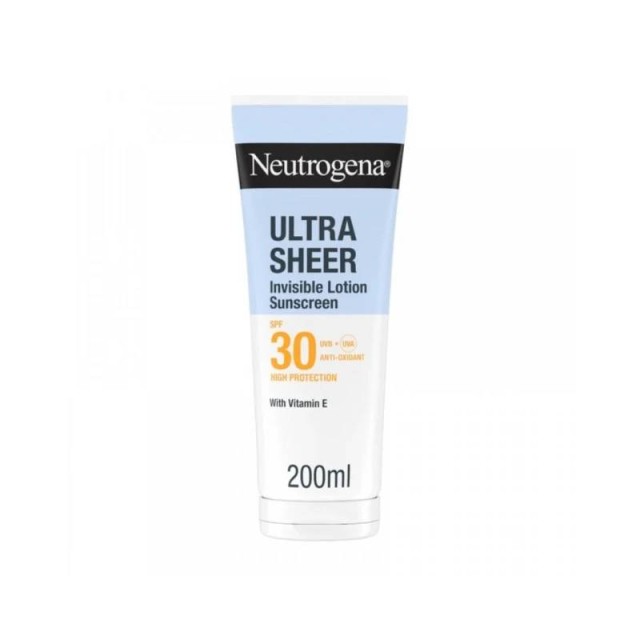 Neutrogena Ultra Sheer Invisible Hydration Body Lotion Sunscreen SPF30 Αντηλιακή Λοσιόν, 200ml